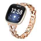 For Fitbit Versa 4 / 3 / Sense / Sense 2 / Rose Gold