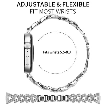 20mm xDfind Small Twist Diamond Metal Watch Band, For Huawei Watch Fit 4 / Fit 4 Pro / Fit 3