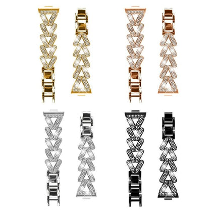 20mm xDfind Small Twist Diamond Metal Watch Band, For Huawei Watch Fit 4 / Fit 4 Pro / Fit 3