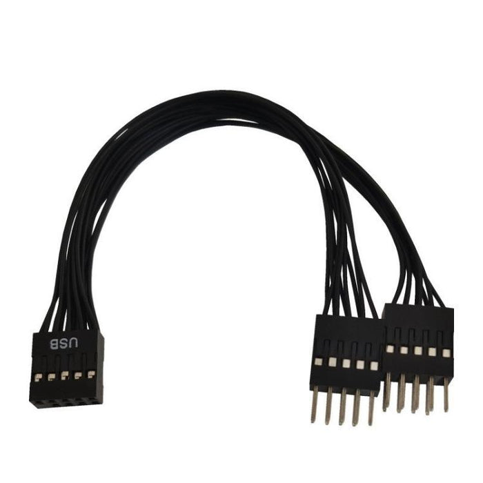 Desktop Computer Motherboard 2 in 1 9 Pin USB Adapter Extension Cable, 9 Pin