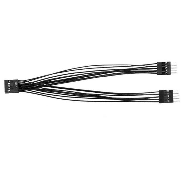 Desktop Computer Motherboard 2 in 1 9 Pin USB Adapter Extension Cable, 9 Pin