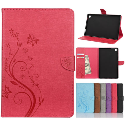 Butterfly Flower Embossing Pattern Horizontal Flip Leather Case with Holder & Card Slots & Wallet, For Samsung Galaxy Tab A7 10.4 (2020), For Samsung Galaxy Tab A 8.4 (2020), For Samsung Galaxy Tab S8 / Galaxy Tab S7, For Samsung Galaxy Tab S6