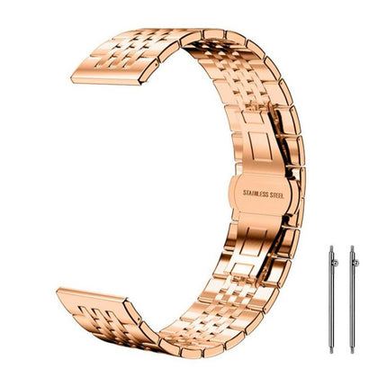 xDfind Seven-bead Solid Stainless Steel Watch Band