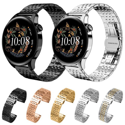 xDfind Seven-bead Solid Stainless Steel Watch Band