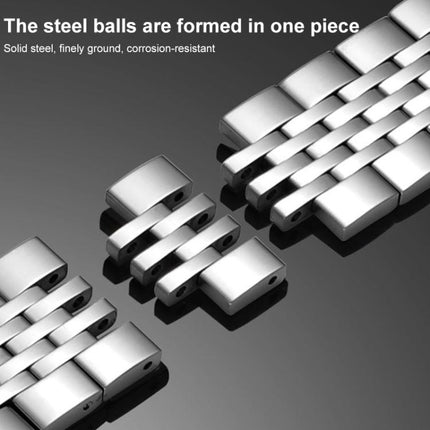 xDfind Seven-bead Solid Stainless Steel Watch Band