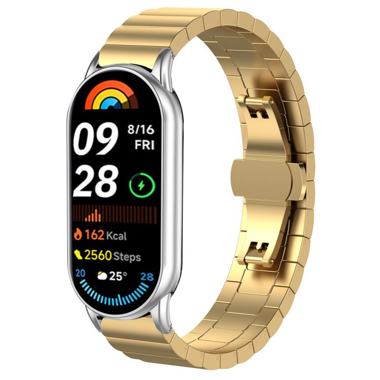 xDfind One-bead Bamboo Solid Stainless Steel Watch Band, 18mm, 20mm, 22mm, 14mm