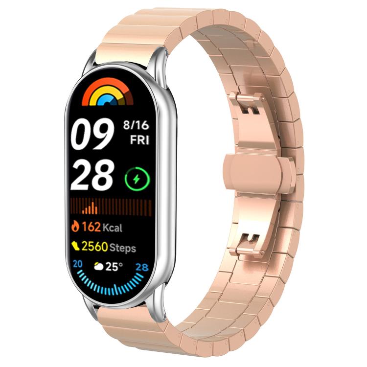xDfind One-bead Bamboo Solid Stainless Steel Watch Band, 18mm, 20mm, 22mm, 14mm
