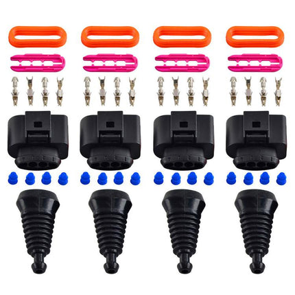1 Set For Audi A7 3.0T 2016 Car Ignition Coil Connector Repair Kit, Small Size 1J0973704, Small Size