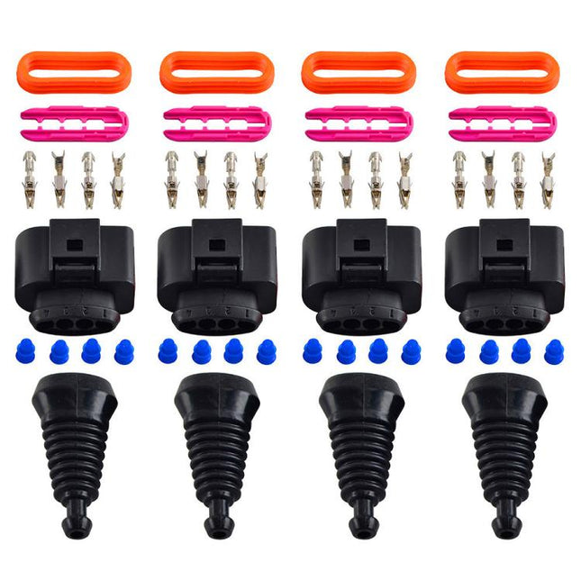 1 Set For Audi A7 3.0T 2016 Car Ignition Coil Connector Repair Kit, Small Size 1J0973704, Small Size