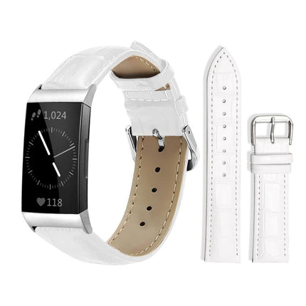 xDfind Bamboo Texture Pin Buckle Leather Watch Band, For Fitbit Inspire 2 / Ace 3 14mm, For Fitbit Versa 2/Versa/Versa Lite/Blaze 22mm, For Fitbit Charge 4 / 3 18mm