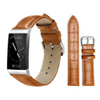 For Fitbit Charge 4 / 3 18mm / Light Brown