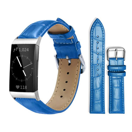 xDfind Bamboo Texture Pin Buckle Leather Watch Band, For Fitbit Inspire 2 / Ace 3 14mm, For Fitbit Versa 2/Versa/Versa Lite/Blaze 22mm, For Fitbit Charge 4 / 3 18mm