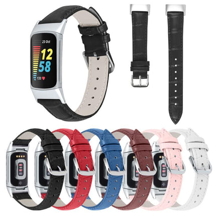 xDfind Bamboo Texture Pin Buckle Leather Watch Band, For Fitbit Inspire 2 / Ace 3 14mm, For Fitbit Versa 2/Versa/Versa Lite/Blaze 22mm, For Fitbit Charge 4 / 3 18mm