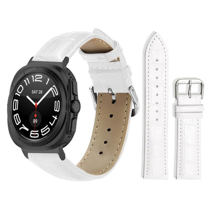 xDfind Bamboo Texture Pin Buckle Leather Watch Band, For Galaxy Watch Ultra2 2026 / 2025 / 1 2024, For Galaxy Watch9 / 8 / 8 Classic, For Samsung Galaxy Watch7 / FE / 6 / 5 / 4 20mm, For Samsung Galaxy Fit3 SM-R390 20mm