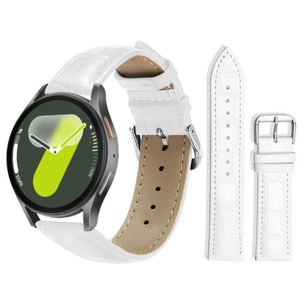 xDfind Bamboo Texture Pin Buckle Leather Watch Band, For Galaxy Watch Ultra2 2026 / 2025 / 1 2024, For Galaxy Watch9 / 8 / 8 Classic, For Samsung Galaxy Watch7 / FE / 6 / 5 / 4 20mm, For Samsung Galaxy Fit3 SM-R390 20mm
