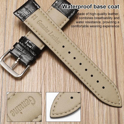 xDfind Bamboo Texture Pin Buckle Leather Watch Band, For Galaxy Watch Ultra2 2026 / 2025 / 1 2024, For Galaxy Watch9 / 8 / 8 Classic, For Samsung Galaxy Watch7 / FE / 6 / 5 / 4 20mm, For Samsung Galaxy Fit3 SM-R390 20mm