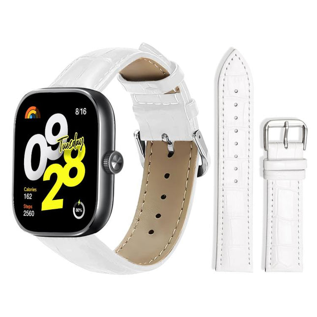 xDfind Bamboo Texture Pin Buckle Leather Watch Band, For Xiaomi Band 9 Pro / Redmi Watch 6 / 5, For Xiaomi Smart Band 10 / 9 / 8 / NFC 14mm, For Redmi Watch 3 Active / Lite 20mm, For Redmi Watch 3 20mm