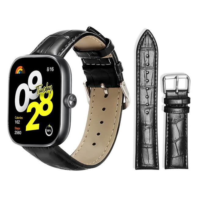 xDfind Bamboo Texture Pin Buckle Leather Watch Band, For Xiaomi Band 9 Pro / Redmi Watch 6 / 5, For Xiaomi Smart Band 10 / 9 / 8 / NFC 14mm, For Redmi Watch 3 Active / Lite 20mm, For Redmi Watch 3 20mm