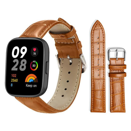 xDfind Bamboo Texture Pin Buckle Leather Watch Band, For Xiaomi Band 10 Pro / 9 Pro / Redmi Watch 6, For Xiaomi Smart Band 10 / 9 / 8 / NFC 14mm, For Redmi Watch 3 Active / Lite 20mm, For Redmi Watch 3 20mm