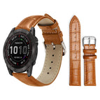 For Garmin Fenix 8/7X/6X/5X 26mm 22mm / Light Brown