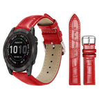For Garmin Fenix 8/7X/6X/5X 26mm 22mm / Red