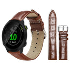 For Garmin Forerunner 45/45S/Swim2 18mm / Dark Brown