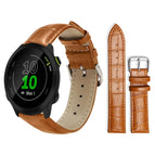 For Garmin Forerunner 45/45S/Swim2 18mm / Light Brown
