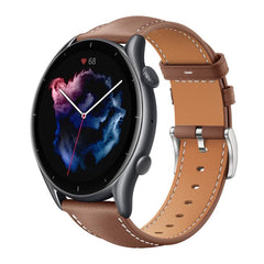 xDfind Flat Head Black Shark Fine Grain Leather Watch Band