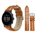 22mm For Fossil Gen 5 Carlyle/Julianna/Garrett / Light Brown