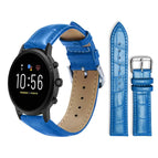 22mm For Fossil Gen 5 Carlyle/Julianna/Garrett / Blue