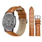 24mm For Fossil Q Machine Hybrid Watch / Light Brown