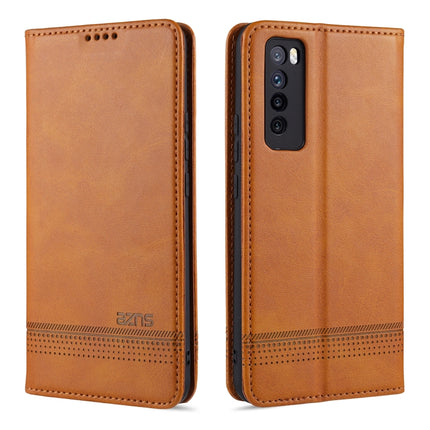AZNS Magnetic Calf Texture Horizontal Flip Leather Case with Card Slots & Holder & Wallet, For Huawei Nova 7 SE, For Huawei Nova 7, For Huawei Enjoy 20, For Huawei Maimang 9