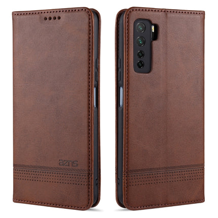 AZNS Magnetic Calf Texture Horizontal Flip Leather Case with Card Slots & Holder & Wallet, For Huawei Nova 7, For Huawei Nova 7 SE, For Huawei Enjoy 20, For Huawei Maimang 9