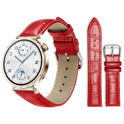 xDfind Bamboo Texture Pin Buckle Leather Watch Band, 22mm For Huawei Watch GT5/GT5 Pro/4/4 Pro, 18mm For Huawei GT5/GT4 41mm / OPPO Watch X2 Mini, 20mm For Huawei Watch GT 4 / GT 3 / GT 2