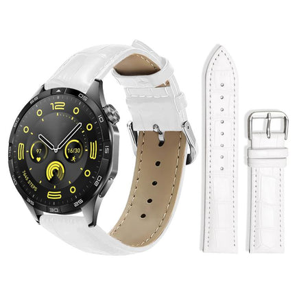 xDfind Bamboo Texture Pin Buckle Leather Watch Band, 22mm For Huawei Watch GT5/GT5 Pro/4/4 Pro, 18mm For Huawei GT5/GT4 41mm / OPPO Watch X2 Mini, 20mm For Huawei Watch GT 4 / GT 3 / GT 2