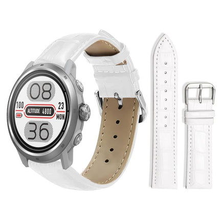 xDfind Bamboo Texture Pin Buckle Leather Watch Band, 20mm For COROS APEX 2 42mm / PACE 2