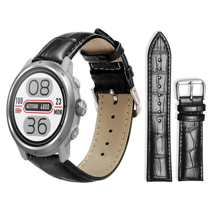 xDfind Bamboo Texture Pin Buckle Leather Watch Band, 20mm For COROS APEX 2 42mm / PACE 2