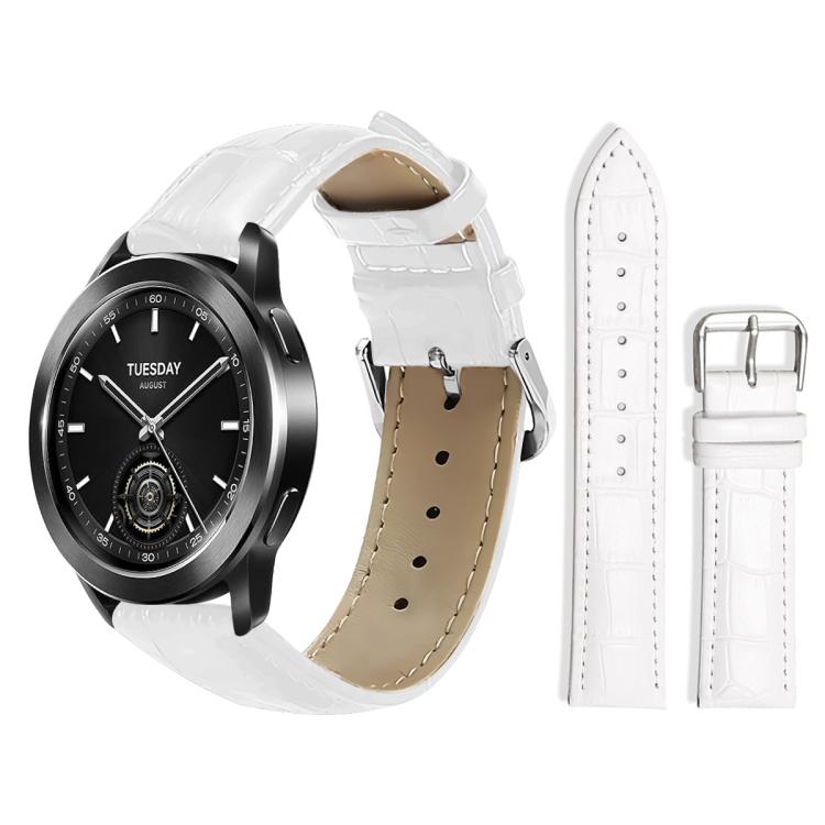 xDfind Bamboo Texture Pin Buckle Leather Watch Band