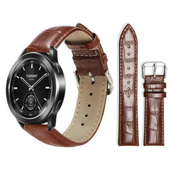 xDfind Bamboo Texture Pin Buckle Leather Watch Band