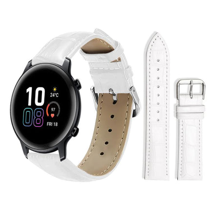 xDfind Bamboo Texture Pin Buckle Leather Watch Band, 20mm For Honor Watch ES / Magic Watch2 42mm