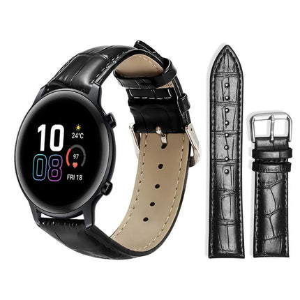 xDfind Bamboo Texture Pin Buckle Leather Watch Band, 20mm For Honor Watch ES / Magic Watch2 42mm