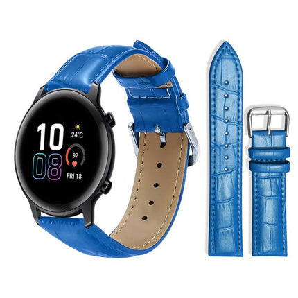 xDfind Bamboo Texture Pin Buckle Leather Watch Band, 20mm For Honor Watch ES / Magic Watch2 42mm