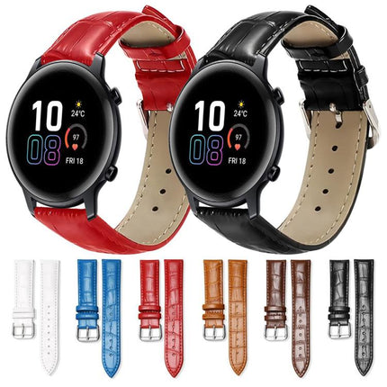 xDfind Bamboo Texture Pin Buckle Leather Watch Band, 20mm For Honor Watch ES / Magic Watch2 42mm