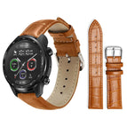 22mm For Ticwatch Pro X / Pro3 / Pro / GTX / E2 / Light Brown