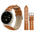 18mm For Garmin Venu 2S / vivoactive 4s/3s / Light Brown