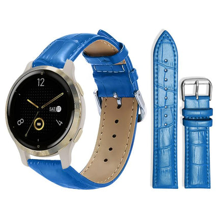 xDfind Bamboo Texture Pin Buckle Leather Watch Band, 20mm For Garmin GarminMove Sport / vivoactive5/3, 22mm For Garmin Venu 3 / vivoactive4, 20mm For Garmin venu 2 / venu / Sq2 / Sq, 18mm For Garmin Venu 2S / vivoactive 4s/3s