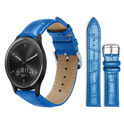 xDfind Bamboo Texture Pin Buckle Leather Watch Band, 20mm For Garmin GarminMove Sport / vivoactive5/3, 22mm For Garmin Venu 3 / vivoactive4, 20mm For Garmin venu 2 / venu / Sq2 / Sq, 18mm For Garmin Venu 2S / vivoactive 4s/3s