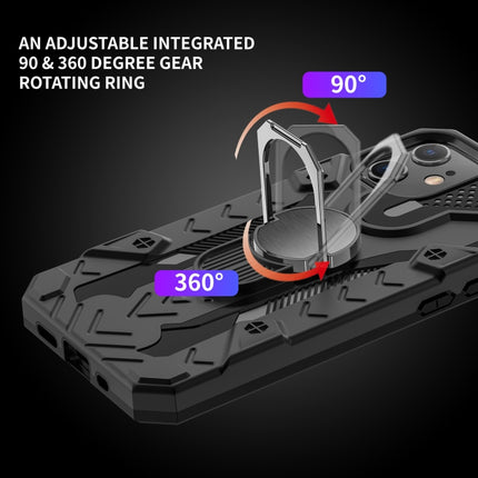 Iron Knight Series 2-in-1-PC- und TPU-Telefonhülle mit Ringhalter, für iPhone 12 mini, für iPhone 12/12 Pro, für iPhone 12 Pro Max