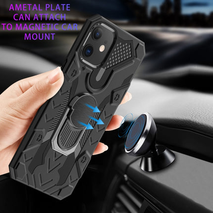 Iron Knight Series 2-in-1-PC- und TPU-Telefonhülle mit Ringhalter, für iPhone 12 mini, für iPhone 12/12 Pro, für iPhone 12 Pro Max