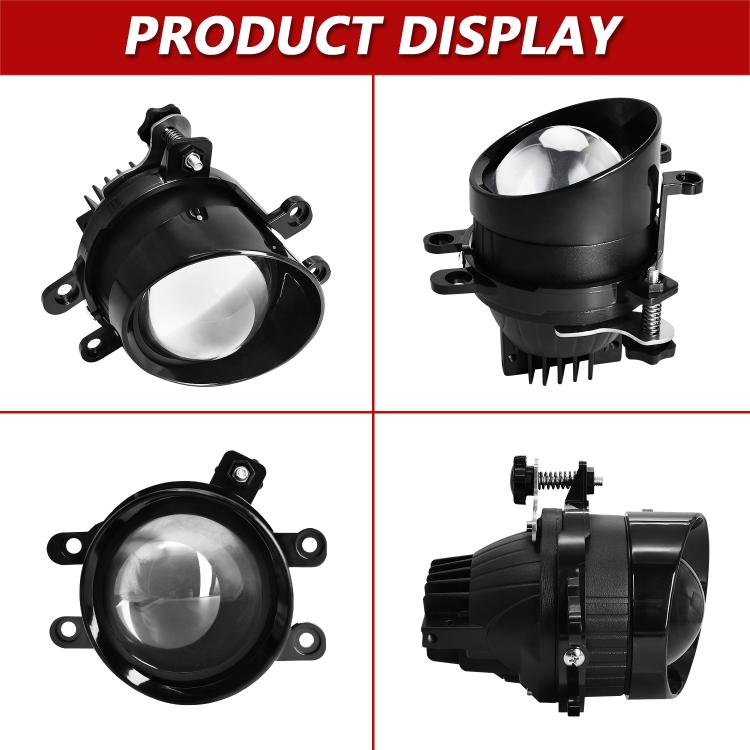 T12 2pcs/Pack 55W 3 inch High Power Dual Lens Fog Light Oblique Style for Toyota